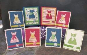 All dressed up card box and 6 cards